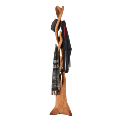 Vešiak DIVERO z masívneho mahagónu, 190 cm