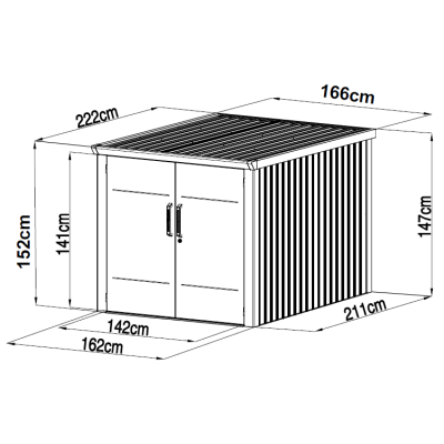 AVOCADO B záhradná skriňa na bicykle