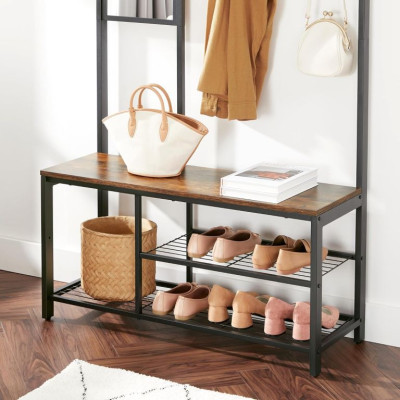 4v1 nástenná skrinka do predsiene,lavica, botníkom a zrkadlo