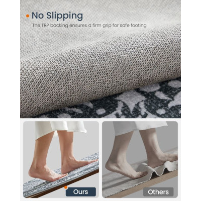 Okrúhly koberec Boho, antracitový, protišmykový, 160 cm