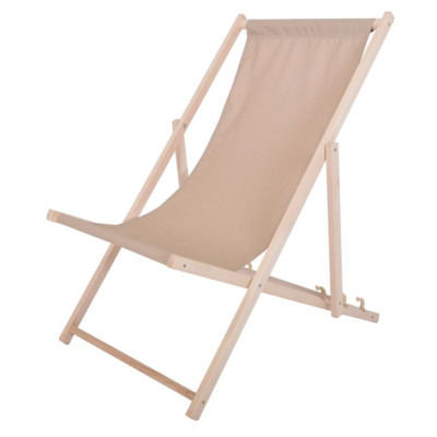 Bahama drevené ležadlo, béžové