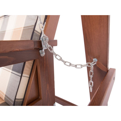 ADELAIDA drevená záhradná hojdačka, tmavošedá