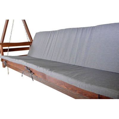 ADELAIDA drevená záhradná hojdačka, tmavošedá