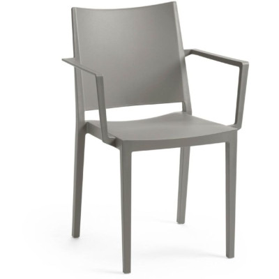 Kreslo MOSK ARMCHAIR, 82 x 57 x 56 cm, sivá farba