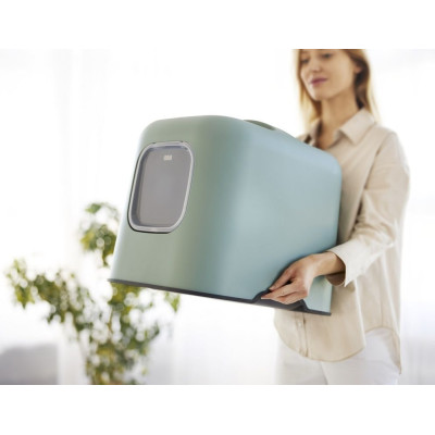 BIELA MAČACIA TOALETA, zelená