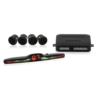 Parkovací asistent s kabelážou, 4 senzory, LED display