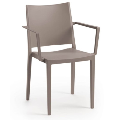 Židle MOSK ARMCHAIR,  82 x 57 x 56 cm, taupe