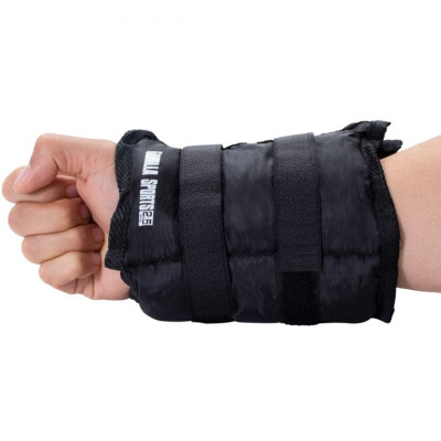 Gorilla Sports Záťažové manžety, čierne, 2 x 2,5 kg