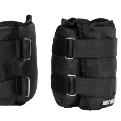 Gorilla Sports Záťažové manžety, čierne, 2 x 2,5 kg