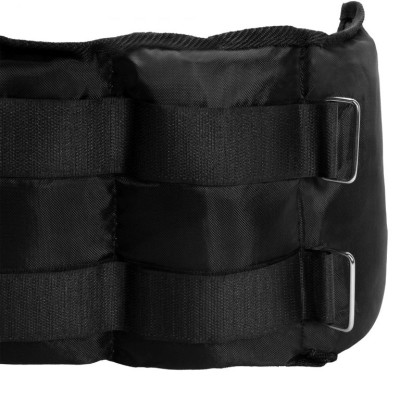 Gorilla Sports Záťažové manžety, čierne, 2 x 2,5 kg