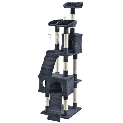 Protiskluzová podložka na jógu, čierna, 190 × 100 × 0,6 cm