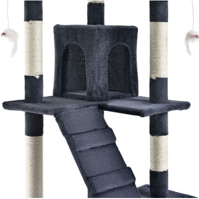 Protiskluzová podložka na jógu, čierna, 190 × 100 × 0,6 cm