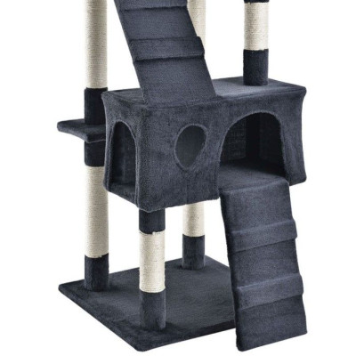 Protiskluzová podložka na jógu, čierna, 190 × 100 × 0,6 cm