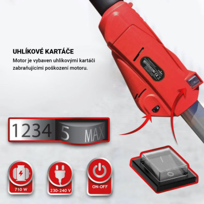 TIMBERTECH Brúska na sadrokartón 710 W, 6 brúsnych kotúčov