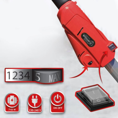 TIMBERTECH Brúska na sadrokartón 710 W, 6 brúsnych kotúčov