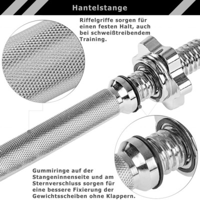 MOVIT nakladací činkový set, liatina, 30 mm, 70 kg