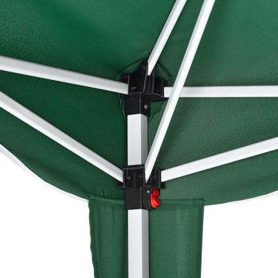 Záhradný nožnicový párty stan 3×3 m, s UV ochranou, zelený