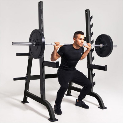 Gorilla Sports Stojan na drepy Power Squat Rack, 186 cm