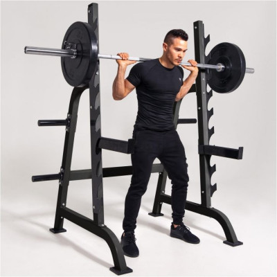 Gorilla Sports Stojan na drepy Power Squat Rack, 186 cm