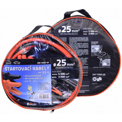 Štartovacie káble - 3,5 m, TÜV / GS