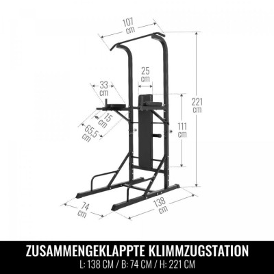 Gorilla Sports Lavica multistation, 138 x 74 x 222 cm