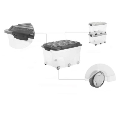 Úložný box ROLLER, 57 L, modrá