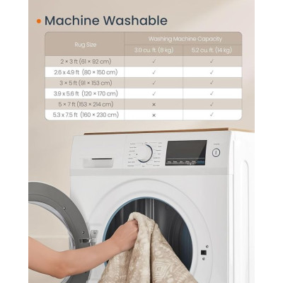 Koberec Boho 120×170 cm, protišmykový, béžový