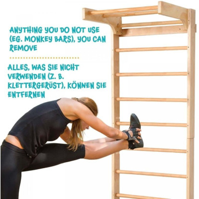 Physionics rebriny s príslušenstvom 80 x 220 x 60 cm, 100 kg