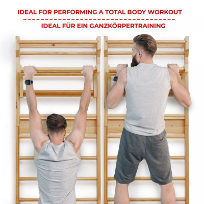 Physionics Posilňovacia drevená hrazda, 73x45x27 cm