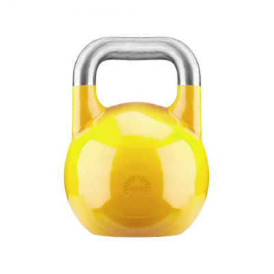 Súťažný kettlebell 16 kg žltý – oceľ, štandardná veľkosť