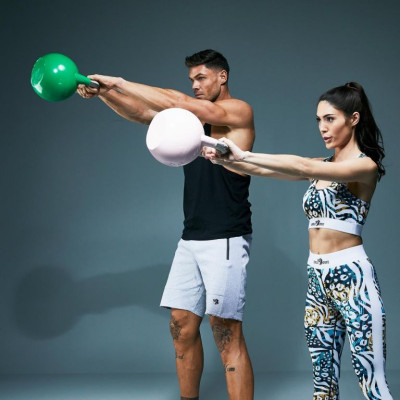 Súťažný kettlebell 16 kg žltý – oceľ, štandardná veľkosť