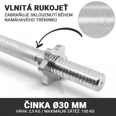 Gorilla Sports Sada liatinových činiek, 30 kg