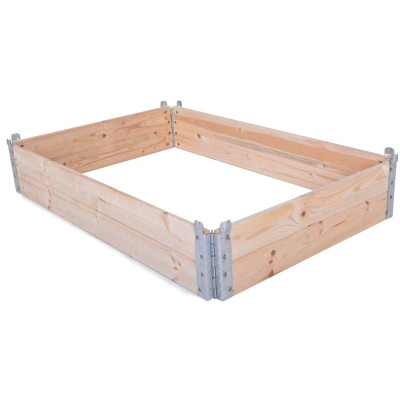 Záhradný vyvýšený záhon skladací borovica FSC 80x60 cm