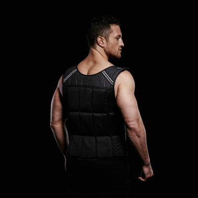 Gorilla Sports Záťažová vesta na suchý zips, 18 kg