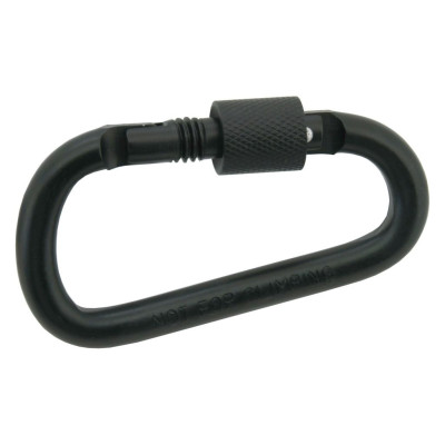 Hliníková karabína - čierna