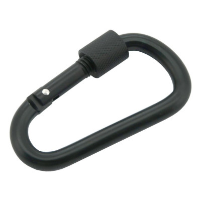 Hliníková karabína - čierna