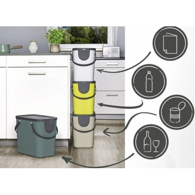 ALBULA box 25 l systém na triedenie odpadu - cappuccino