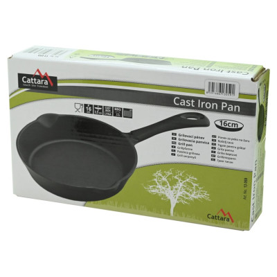 Grilovacia panvica s držadlom 16 cm, liatina