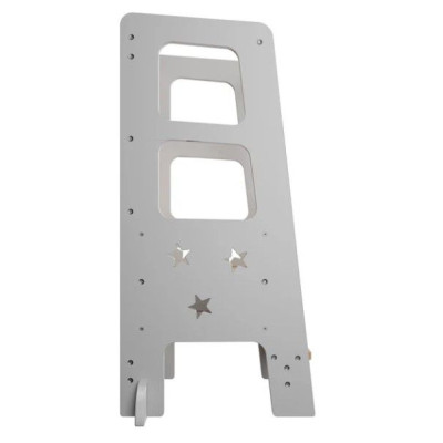 Rastúca detská učiaca veža, biela, výškovo prispôsobiteľná