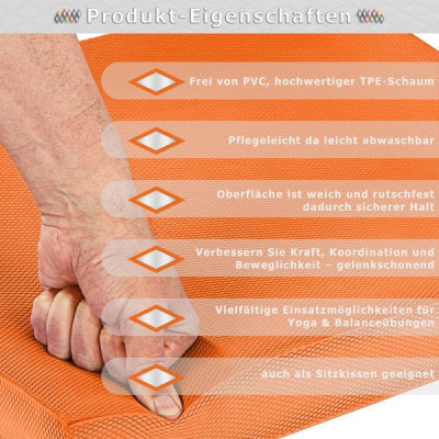 Balančný vankúš - oranžový