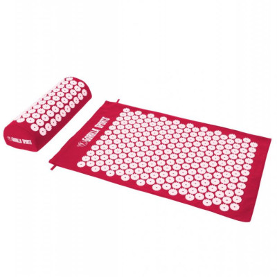 Gorilla Sports Akupresúrna podložka, červená