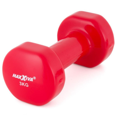 MAXXIVA sada vinylových činiek 2 x 3 kg, červená