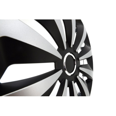 Kryt kolesa Fox Ring 16 , jeden kus - čierno / strieborná