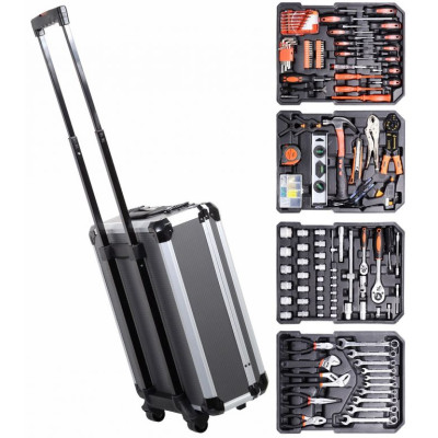 Kufor s náradím Alu premium - 186 kusov, 37 x 52 x 20 cm