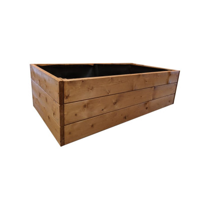 Drevený vyvýšený záhon 163 x 78 x 42 cm