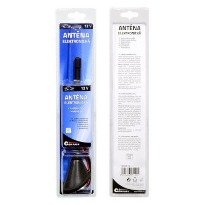Elektronická anténa - 12 V, gumová