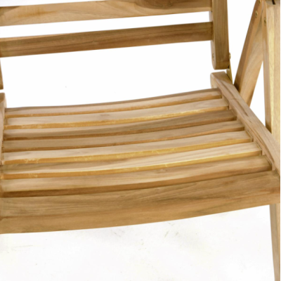 Skladacie záhradné stoličky DIVERO, nastaviteľné, 2 kusy