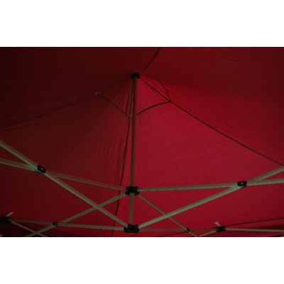 Záhradný párty stan nožnicový PROFI 3x3 m vínový + 2 bočné steny