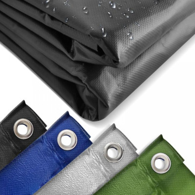 JAGO Plachta 650 g/m², hliníkové oká, čierna, 4 x 7 m