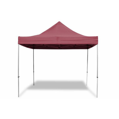 Záhradný párty stan vínový nožnicový 3 x 3 m + 4 bočnice